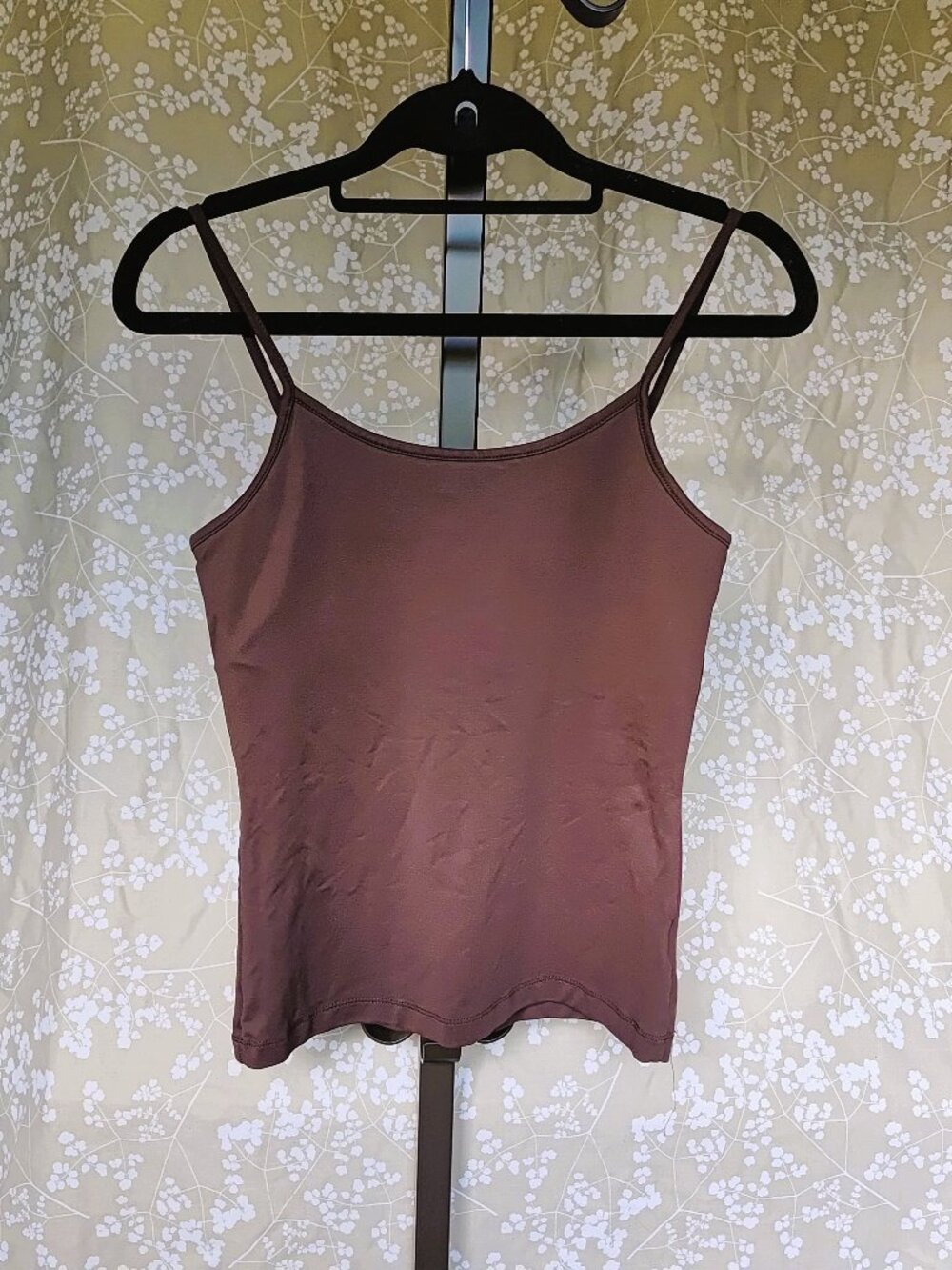 Mexx Size S Tank Top Brown Women's Stretch With Buit-in Bralet